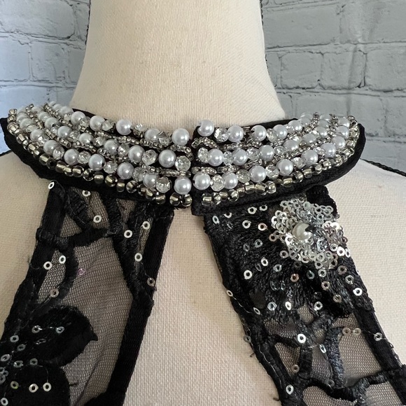 My Michelle Black Prom / Frmal Dress with sequins - Picture 4 of 7